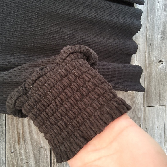 LOFT Black Textured Women's Top Size XL - Picture 4 of 6